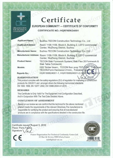 CE-Certificate